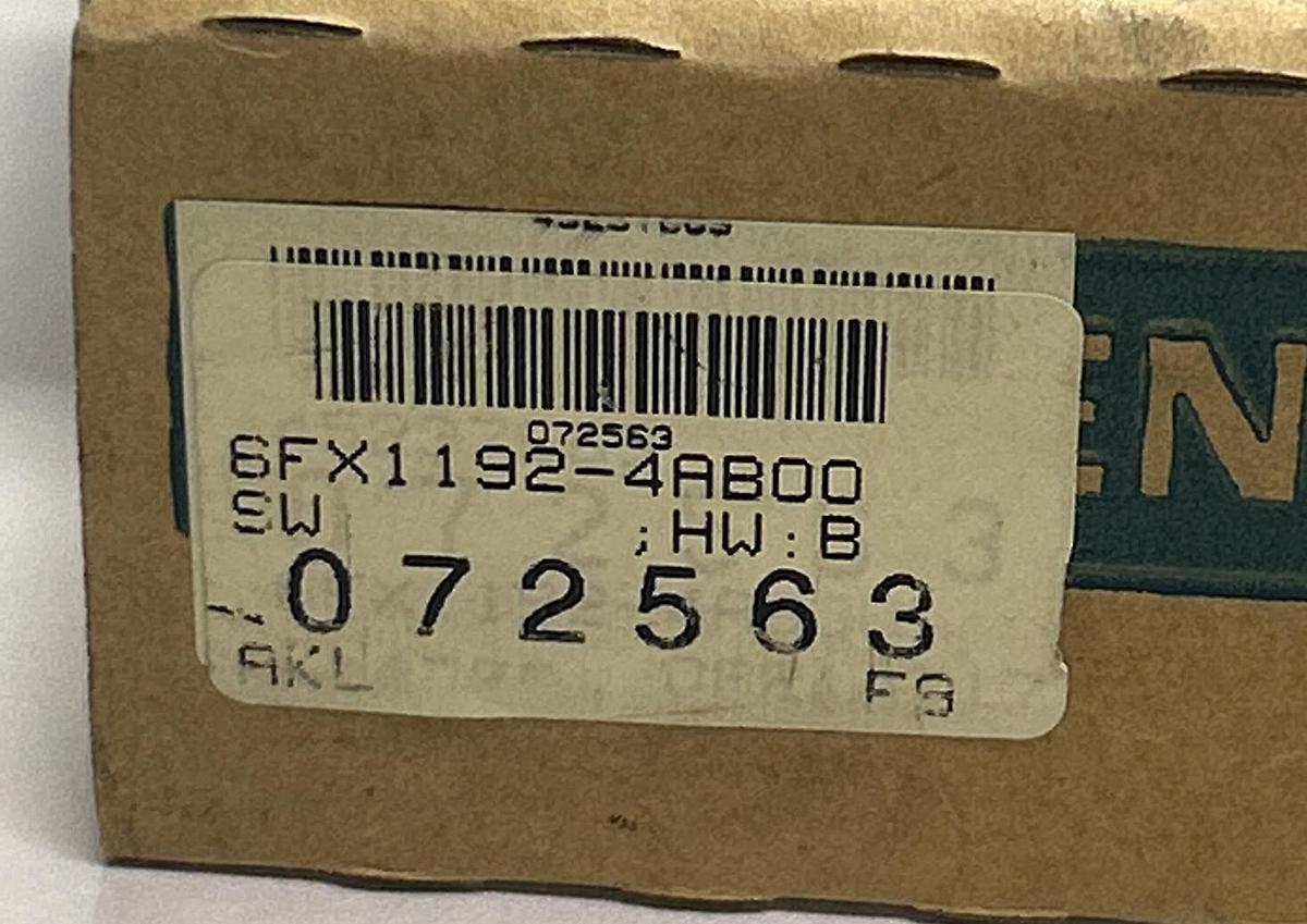 SIEMENS,6FX1-192-4AB00,SINUMERIK INPUT MODULE NOS