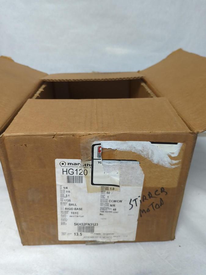 MARATHON,5KH32FN3123B,AC MOTOR 115V 1/4HP 1725 RPM 1-PHASE NOS