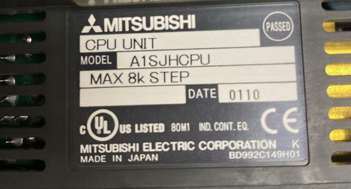 Used Mitsubishi,A1SJHCPU CPU,Processor Five Slot
