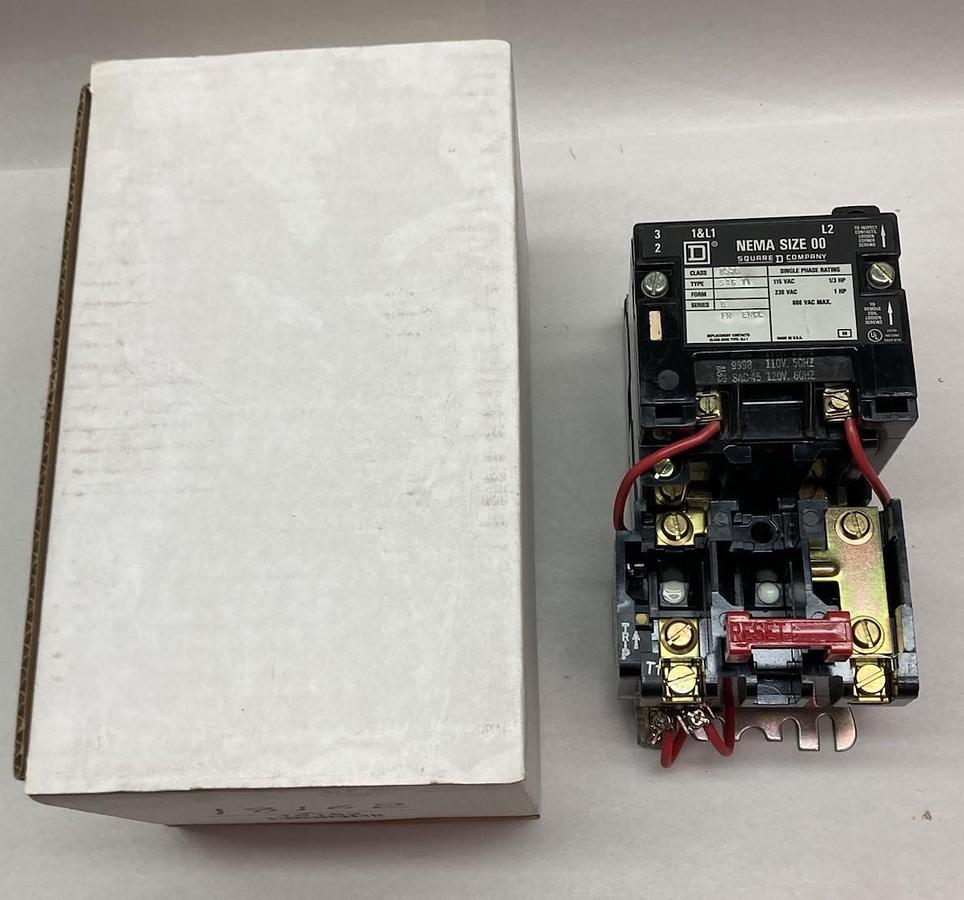 Square D,8536 SAG 11,Contactor Ser B Size 00 600Vac