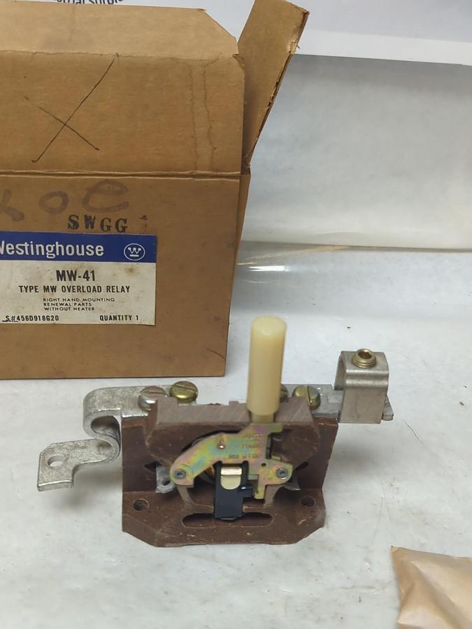 WESTINGHOUSE,NW-41,TYPE MW OVERLOAD RELAY LEFT HAND MOUNTING WITHOUT HEATER NOS
