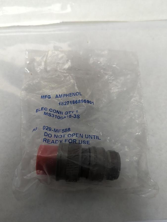 AMPHENOL,MS3106A18-3S,CONNECTOR/PLUG/SOCKET NEW