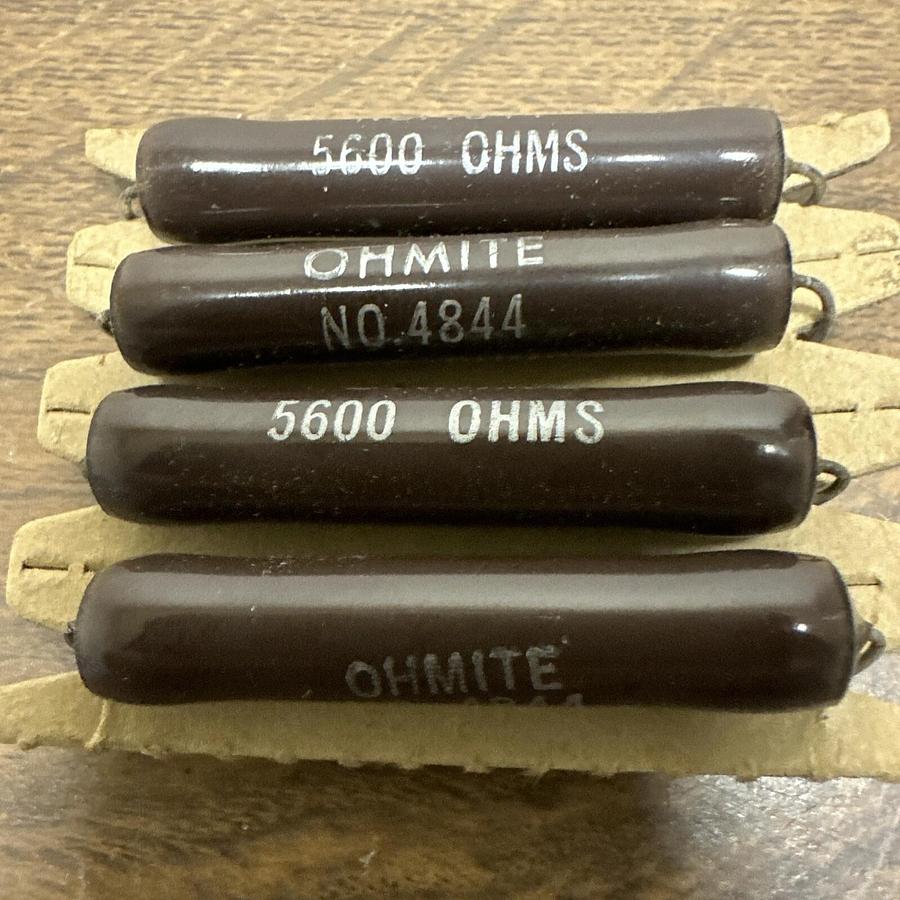Ohmite,4844,5600 Ohm Resistor LOT of 4