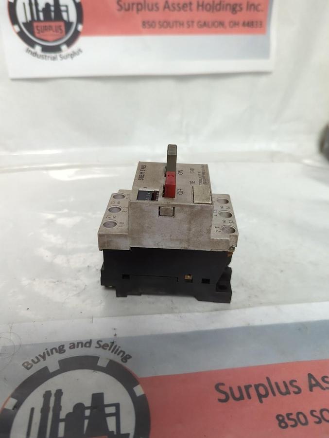 Used SIEMENS,3VE1010-2K,MOTOR STARTER PRE-OWNED