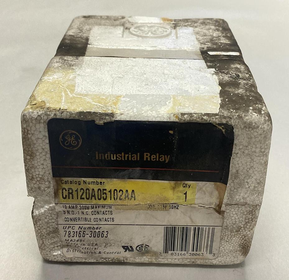 GENERAL ELECTRIC,CR120A05102AA, INDUSTRIAL RELAY 10A 6P NOS