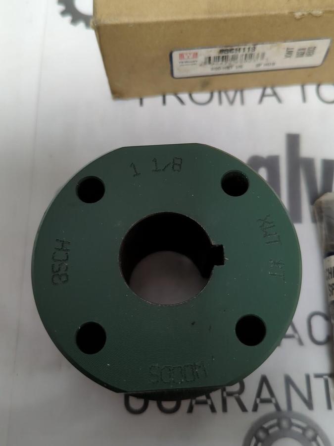 T.B. WOODS,8SCH118,8SC-HX1-1/8 INCH SLEEVE COUPLING/SPACER HUB NOS