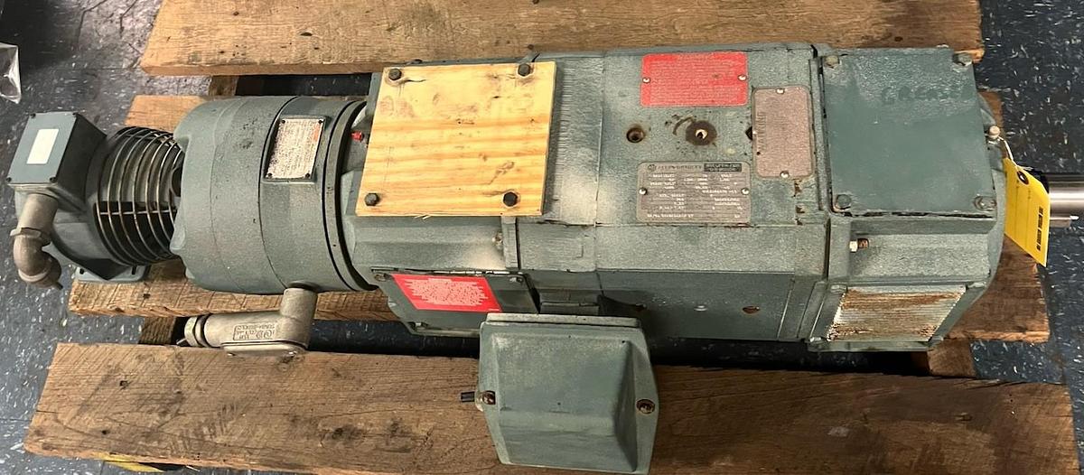 Used RELIANCE ALLEN BRADLEY,MC2113ATZ,DC BRAKE MOTOR 15HP 1150RPM 500VDC SHUNT 300VDC