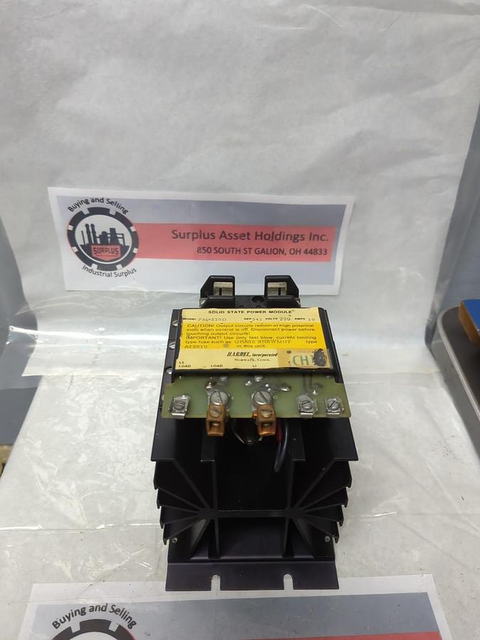 Used HARREL,PM-210D,SOLID STATE POWER MODULE SER 343 230V 10A PRE-OWNED