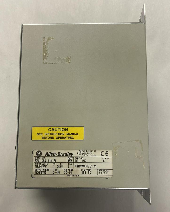 Used ALLEN BRADLEY,2098-DSD-010-SE,SER B ULTRA 3000 DIGITAL SERVO DRIVE