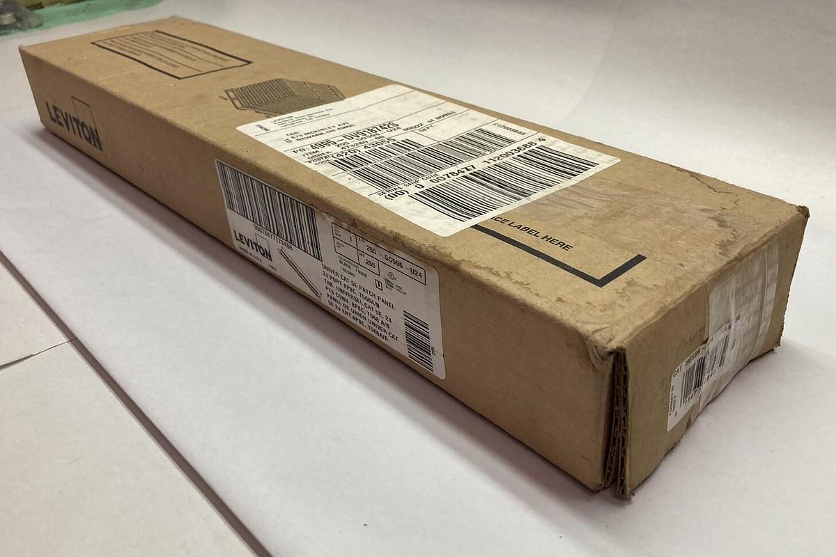Leviton,5G596-U24,Universal Cat 5E 24-Port Patch Panel