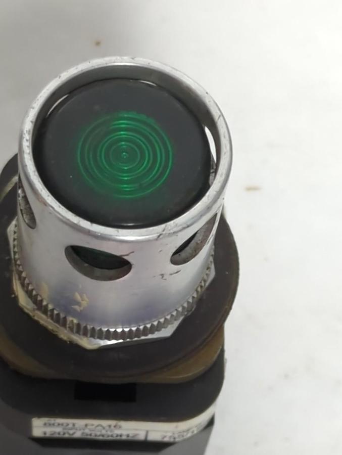Used ALLEN BRADLEY,800T-PA16,SERIES T GREEN PUSHBUTTON PRE-OWNED