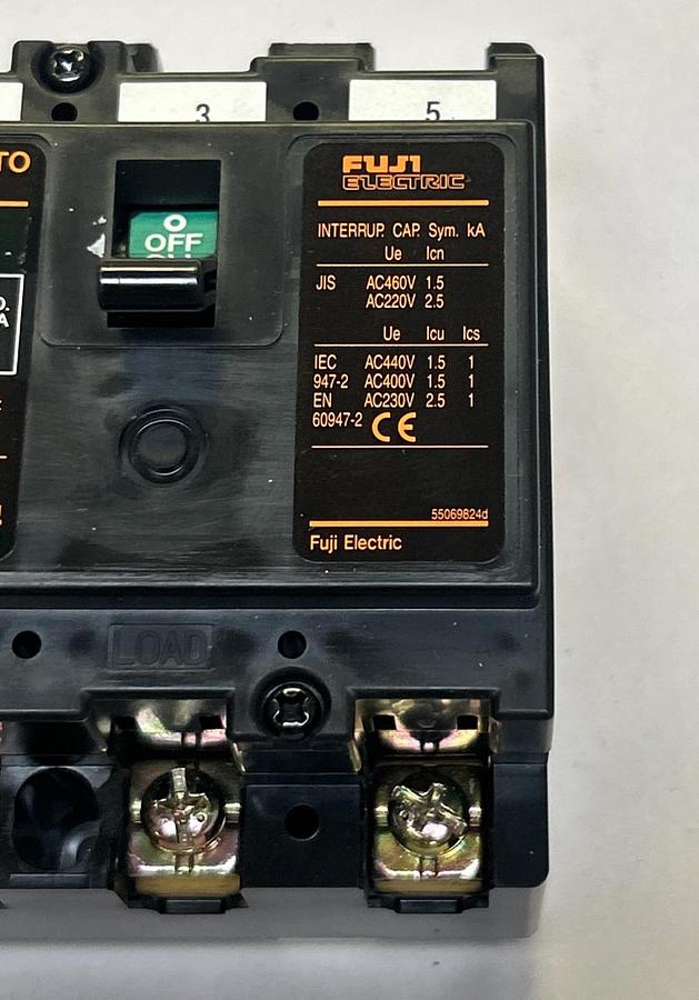 Used FUJI ELECTRIC,BB3AEA-010,CIRCUIT BREAKER 10A 220V 3P