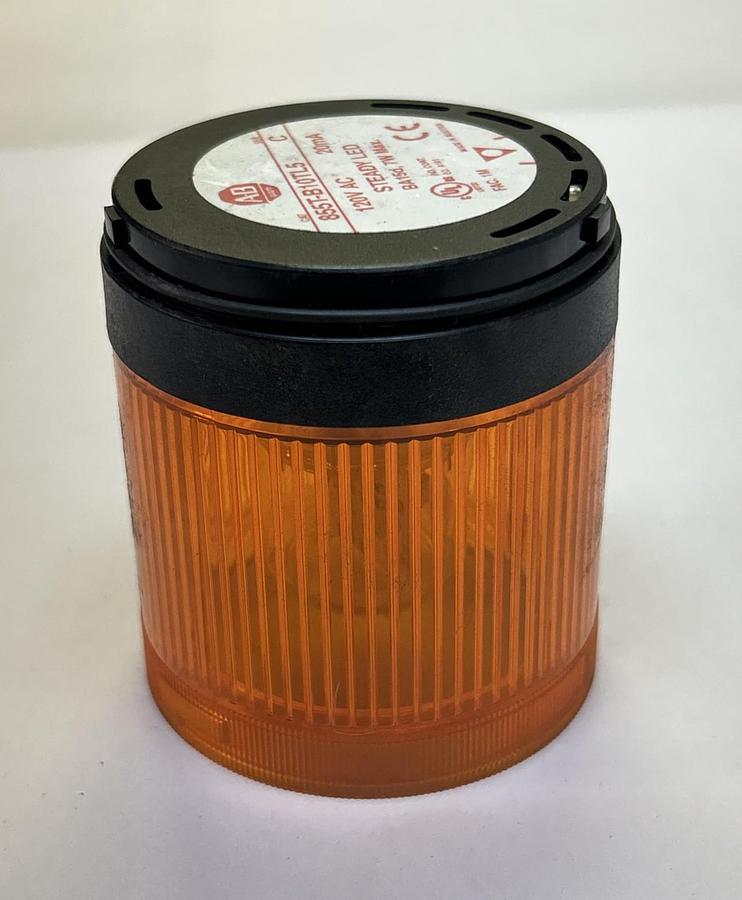 ALLEN BRADLEY,855T-B10TL5,AMBER STEADY LED STACK LIGHT NOS