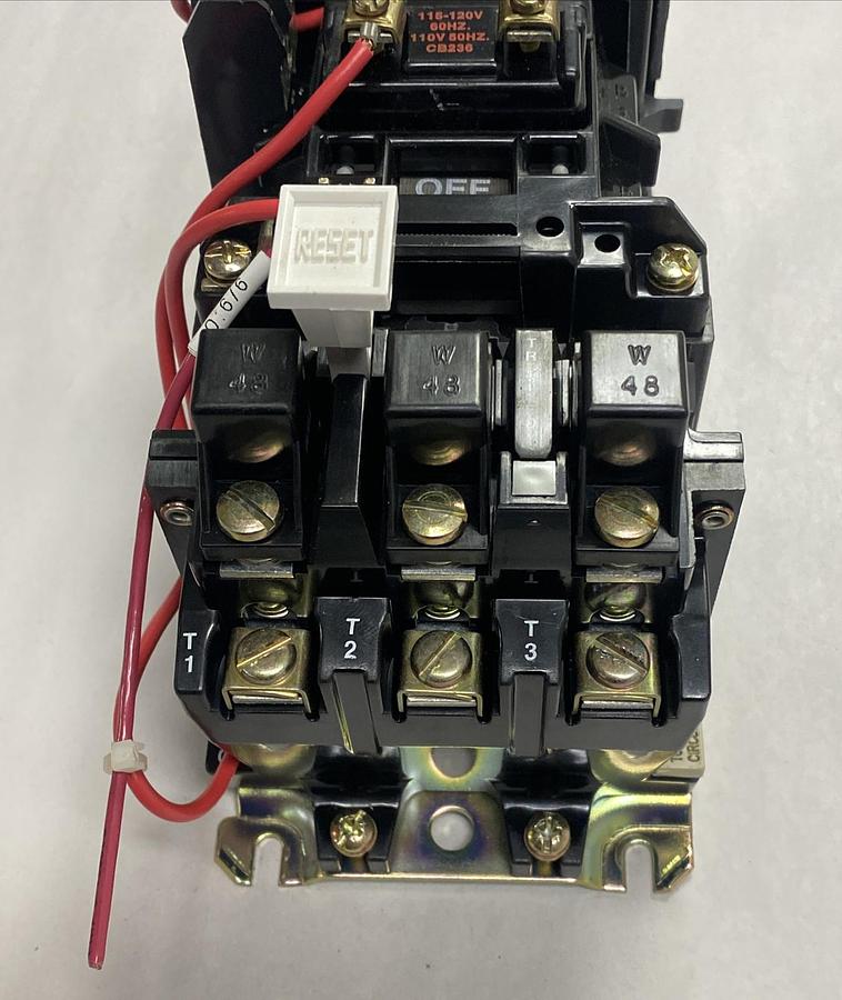 Used ALLEN BRADLEY,509-A0D,SER B STARTER NEMA SIZE 0 18 AMP 600V