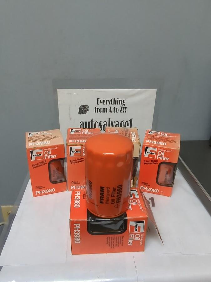 FRAM,PH3980,OIL FILTER LOT OF 5 NOS