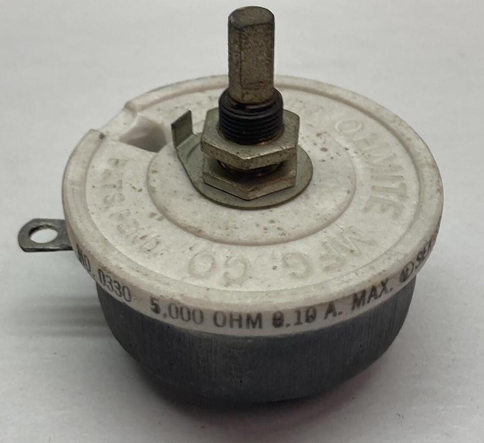 Ohmite,0330,Rheostat 500OHM Series A