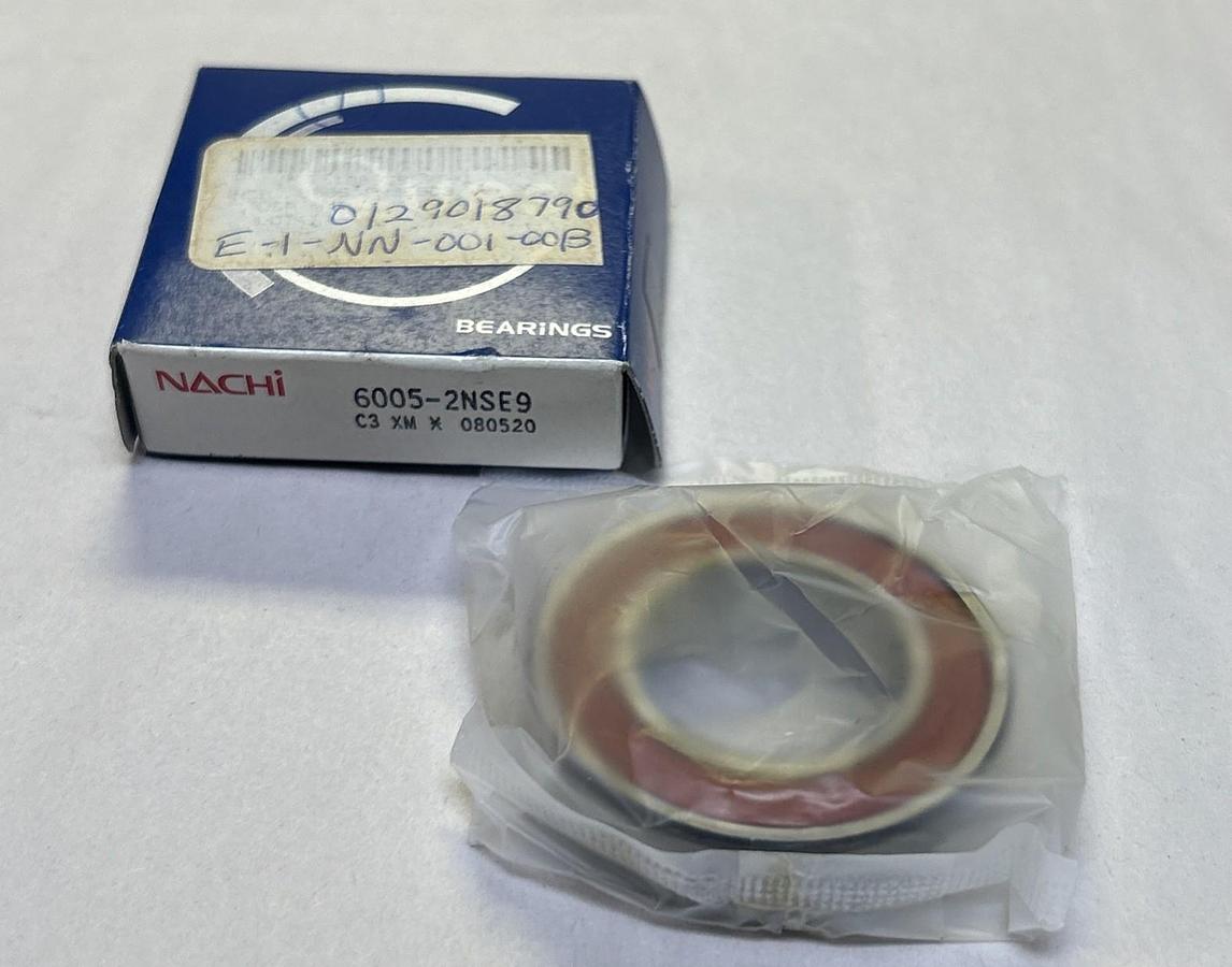 NACHI BEARINGS,6005-2NSE9,DOUBLE SEALED BALL BEARING NOS