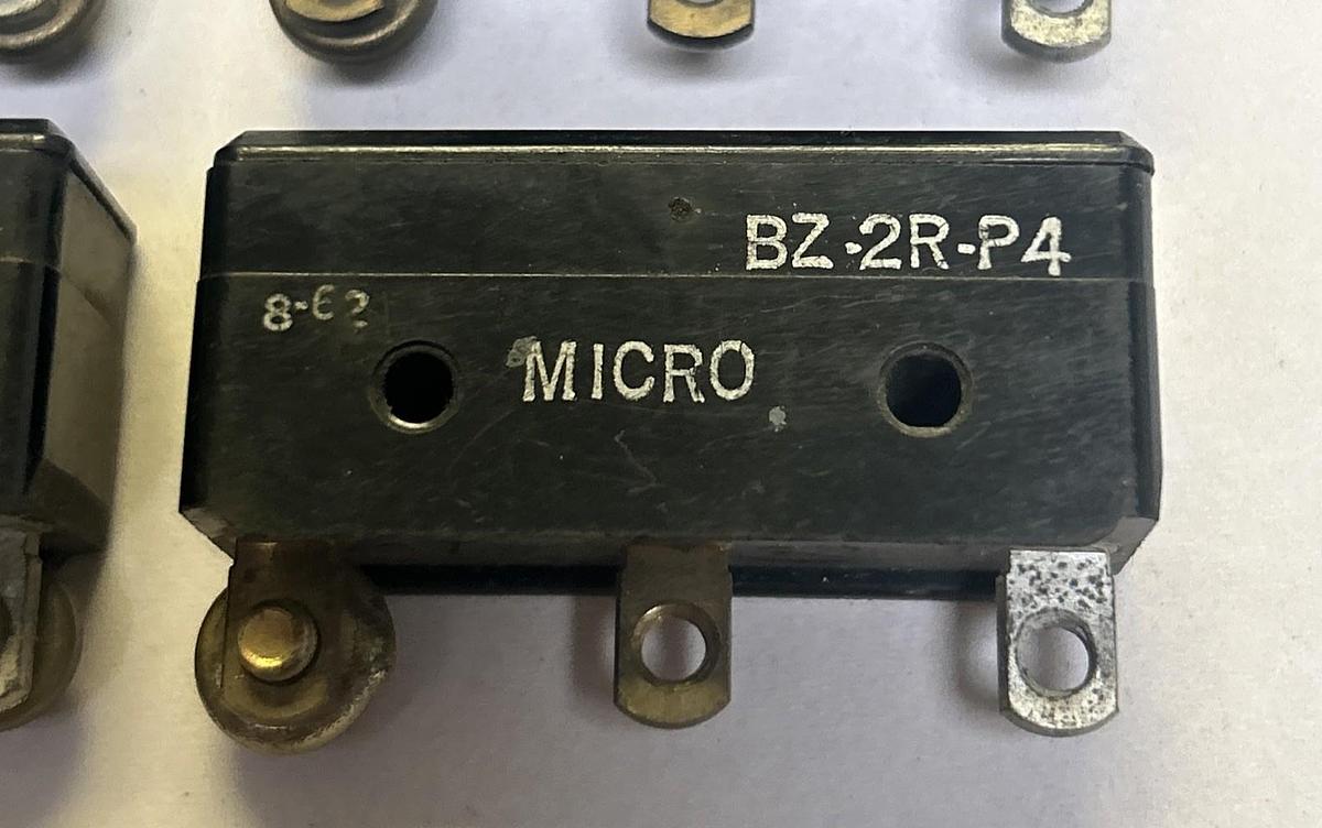 Used HONEYWELL,BZ-2R-P4,BASIC SWITCH LOT OF 6