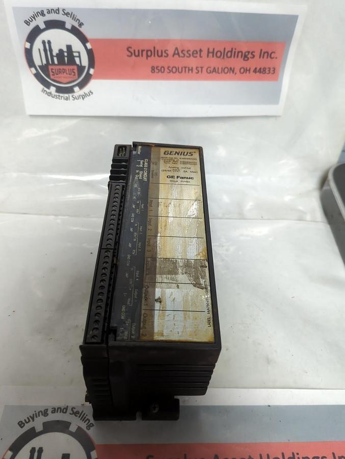 Used GE FANUC,IC660BBA020,GENIUS BLOCK ANALOG IN/OUT MODULE PRE-OWNED