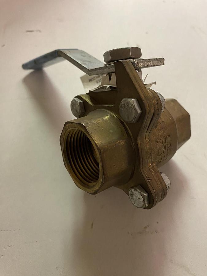 Jamesbury,600 CWP,1" Brass Ball Valve