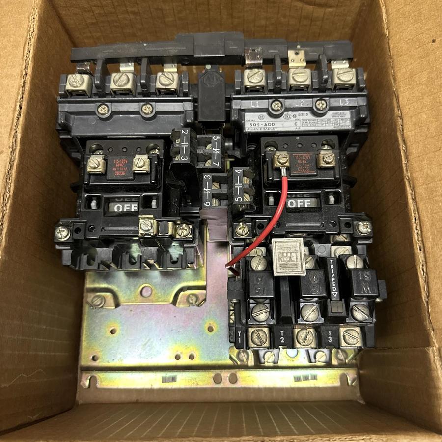 Used Allen-Bradley,505-AOD,Size 0 Reversing Starter
