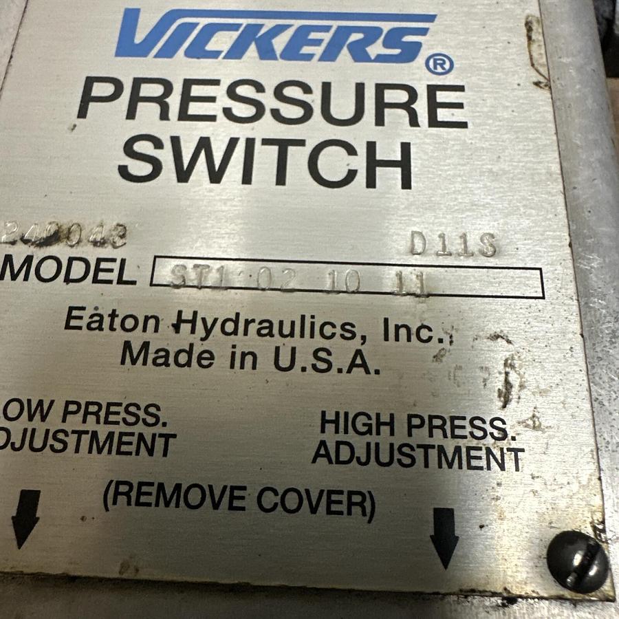 Used VIckers,ST1 02 10 11,Pressure Switch