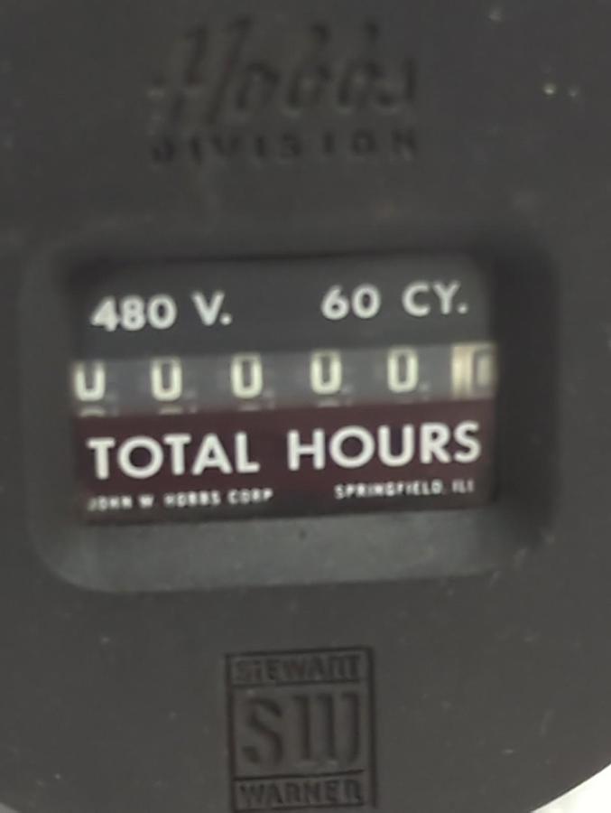 Used HOBBS DIVISION,M 2622 10 37,HOUR METER 480V 60CY PRE-OWNED