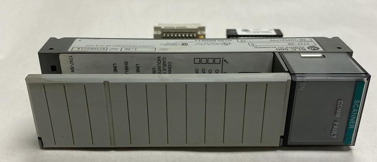 Used Allen-Bradley,1747-SN,Series B SLC500 Remote I/O Scanner Module