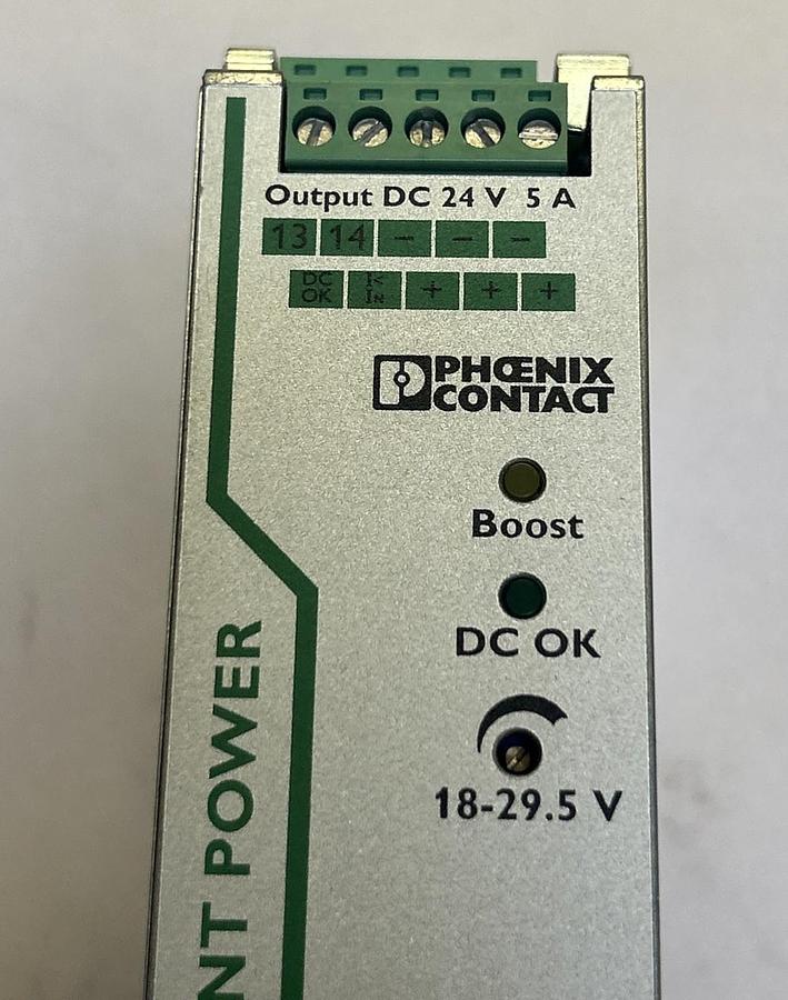 Used PHOENIX CONTACT,QUINT-PS/1AC/24DC/5,POWER SUPPLY