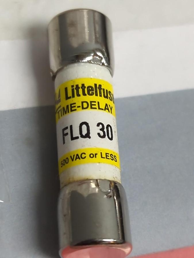 LITTELFUSE,FLQ-30,TIME-DELAY 30 AMP FUSE LOT OF 6 NOS