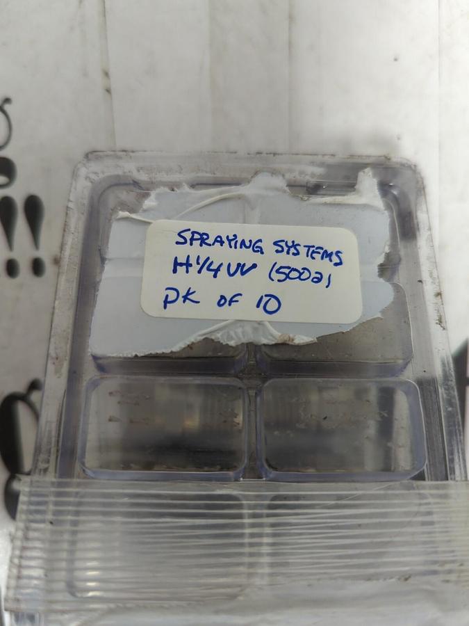 SPRAYING SYSTEMS,H1/4VV 5002,V-JET SPAY NOZZLES 10 PACK NOS