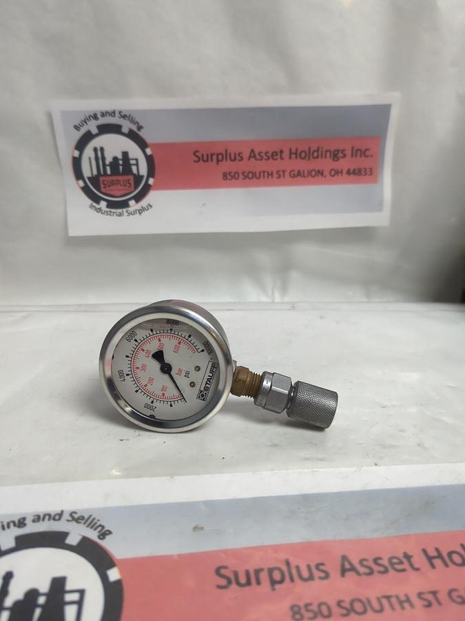 Used STAUFF,0-600/0-1000,GAUGE 0-600 BAR 0-1000PSI PRE-OWNED