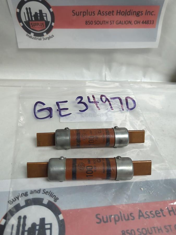 Used GE,34970,ENCLOSED FUSE 100 AMP LOT OF 2 PRE-OWNED