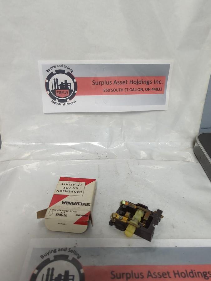 SYLVANIA,KPM-1A,CONVERTIBLE POLE KIT FOR PM RELAYS NOS