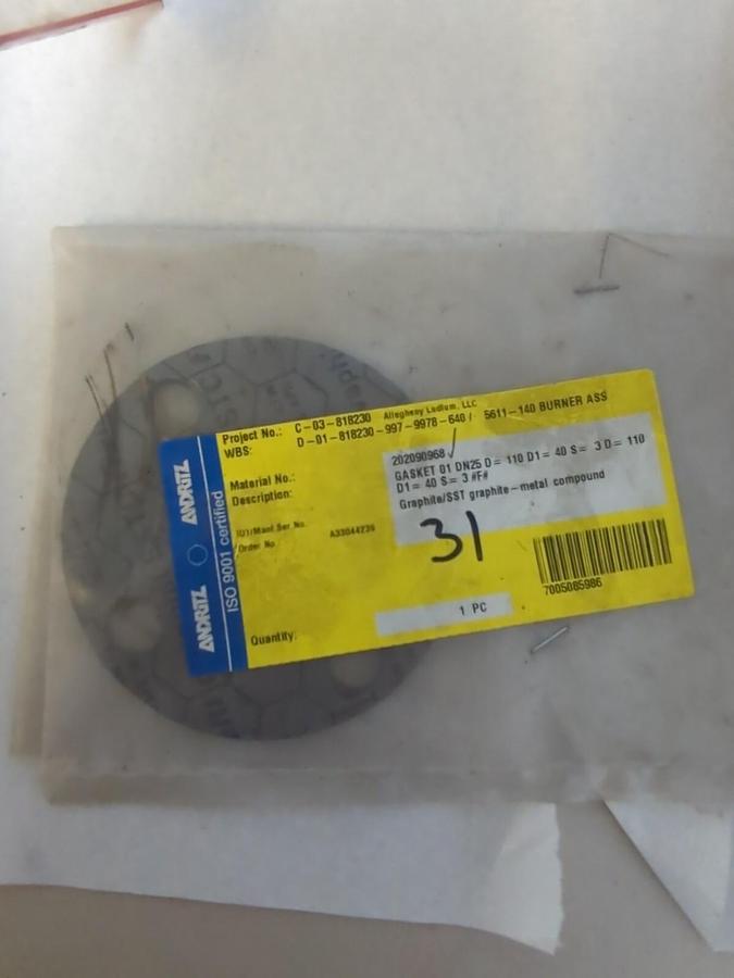 GEORGE FISCHER,185515037, 2 INCH DIAPHRAM VALVE WITH SEALS NOS