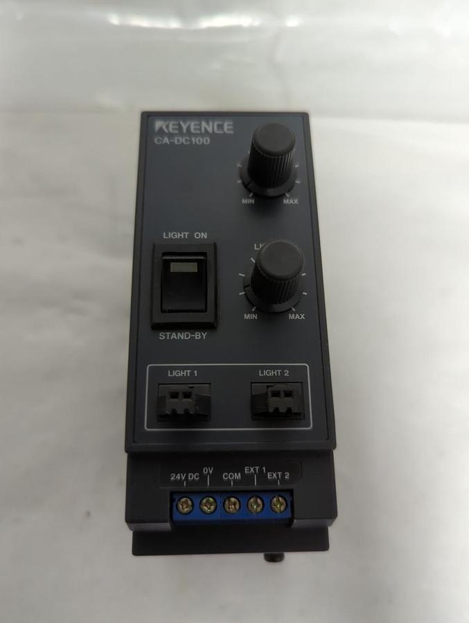 Used KEYENCE,CA-DC100,POWER SUPPLY MODULE LED ILLUMINATION CONTROLLER PRE-OWNED
