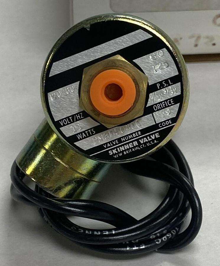 PARKER,PM3-D-5080AB6A8Q,SOLENOID VALVE 120VAC 60HZ 11WATT 80-125PSI NOS