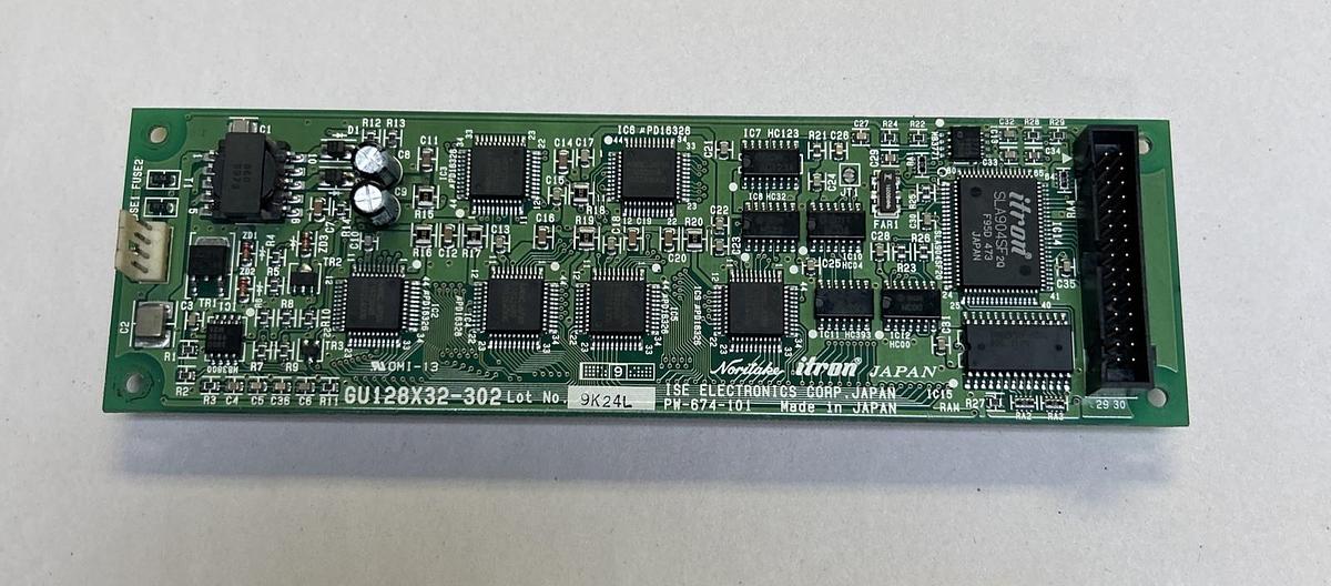 Used NORITAKE ITRON,GU128X32-302,DISPLAY CIRCUIT BOARD