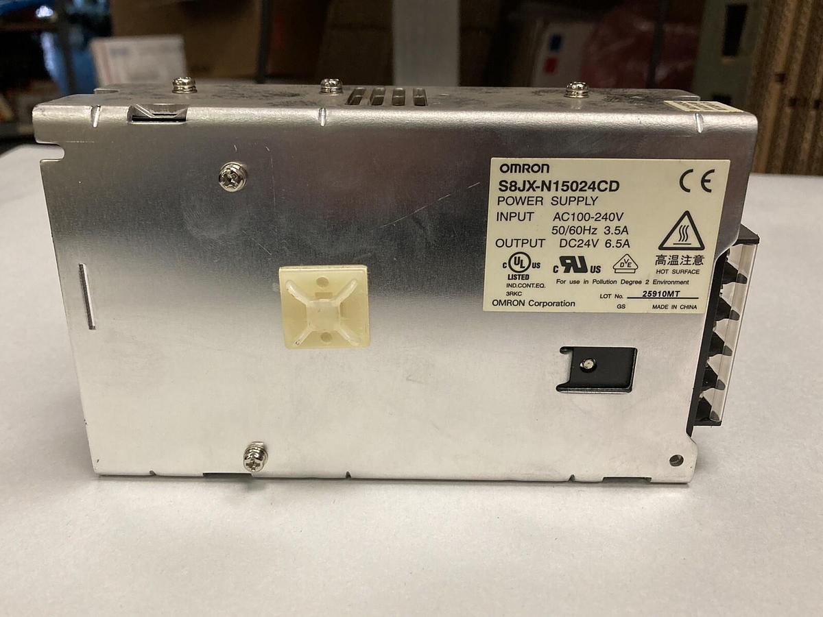 Used OMRON,S8JX-N15024CD,POWER SUPPLY AC 100-240V DC24V