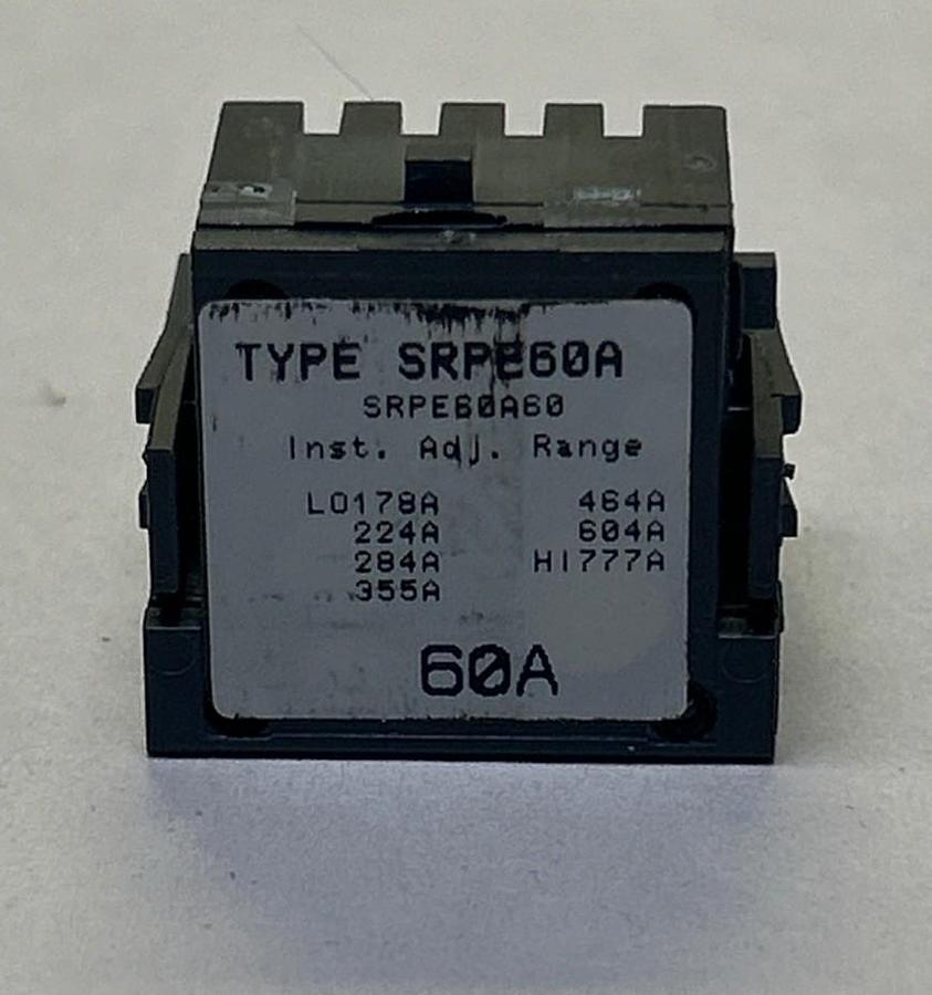 Used GENERAL ELECTIRC,SRPE60A60,RATING PLUG 60A