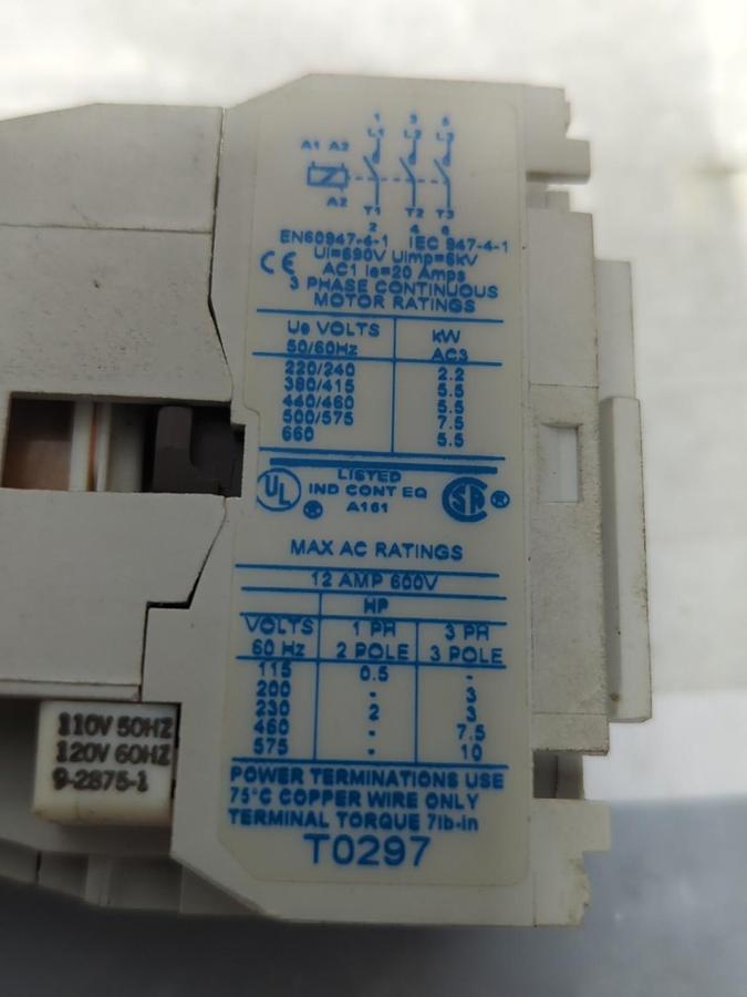 Used CUTLER HAMMER,CE15CN3,CONTACTOR 3-POLE 120 AMP 600V PRE-OWNED