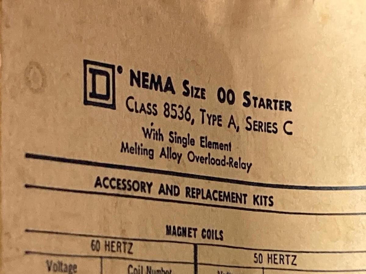 Used Square D,8536,Enclosure