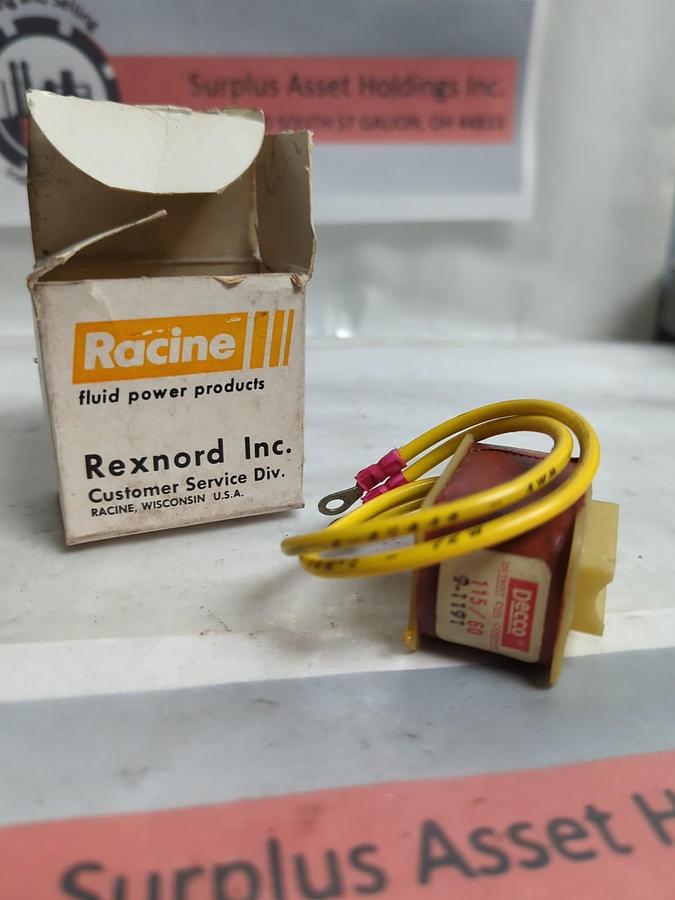 RACINE DECCO,9-1191,COIL 115V 60CY NOS