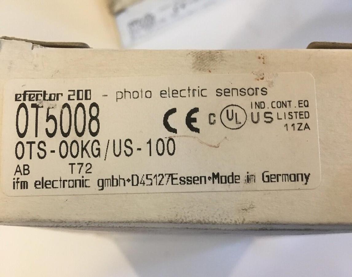 IFM Efector,QT5008,200 Through-Beam Sensor