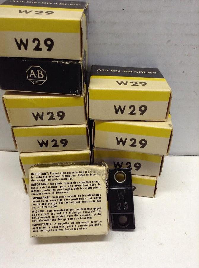 Allen Bradley,W29,Overload Relay Heater Element  LOT OF 11