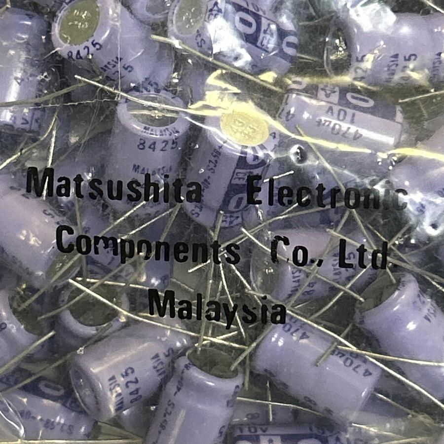 MATSUSHITA ELECTRONIC,470UF,ELECTROLYTIC CAPACITOR LOT OF 500 NOS