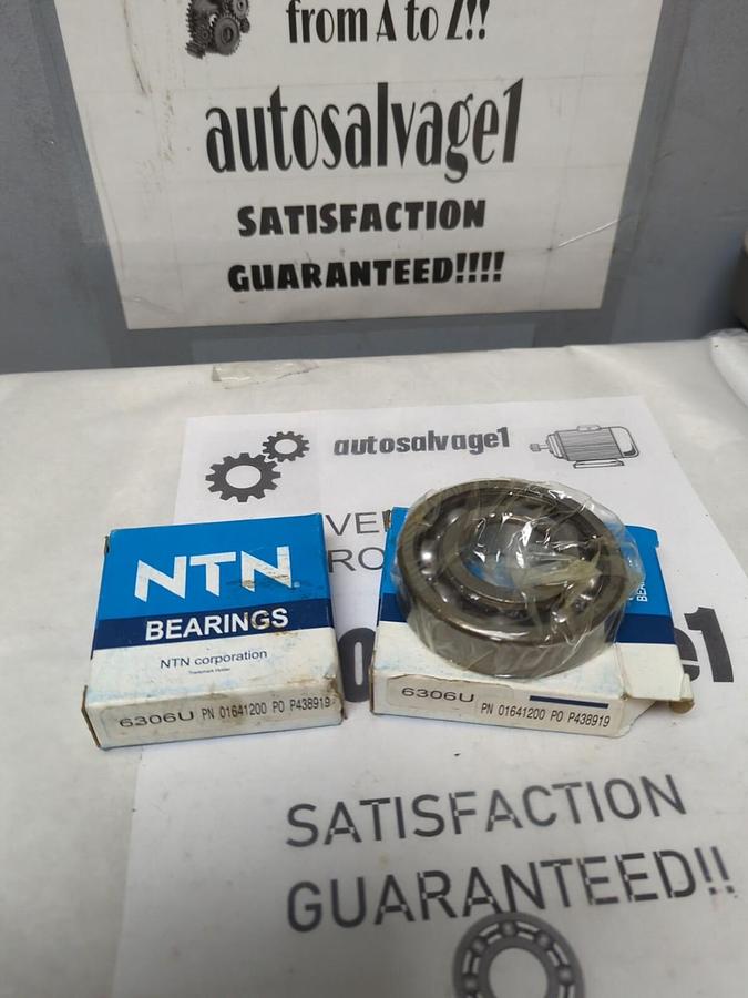 NTN,6306U,DEEP GROOVE BALL BEARING LOT OF 2 NOS