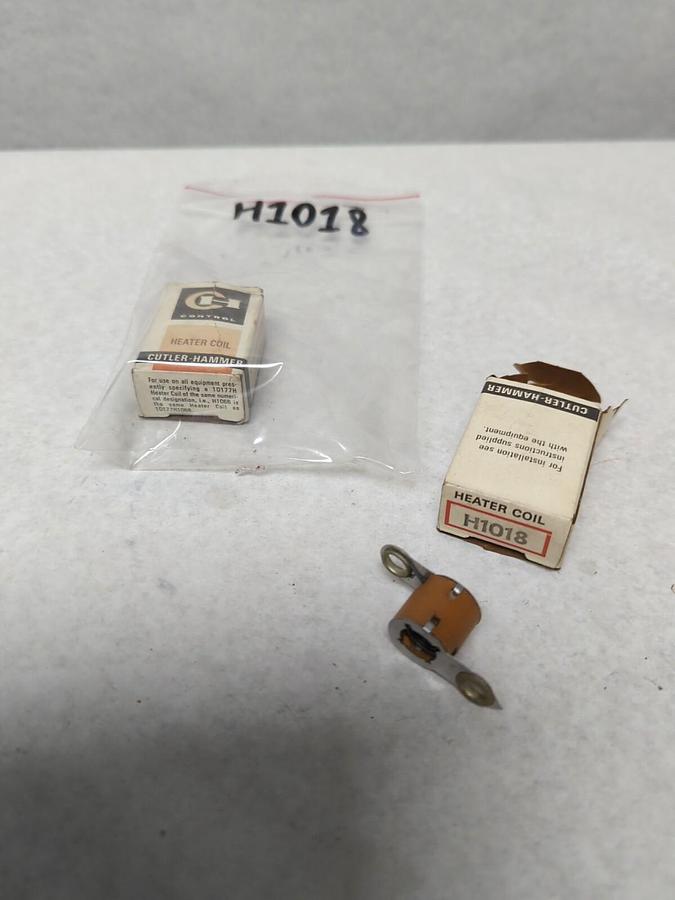 CUTLER HAMMER,H1018,THERMAL OVERLOAD HEATER ELEMENT LOT OF 2 NOS