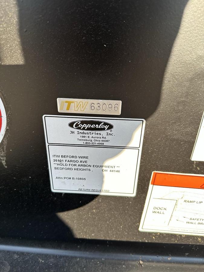 Used Copperloy,SDG16-70-17,16,000 lb Stationary Dock Ramp