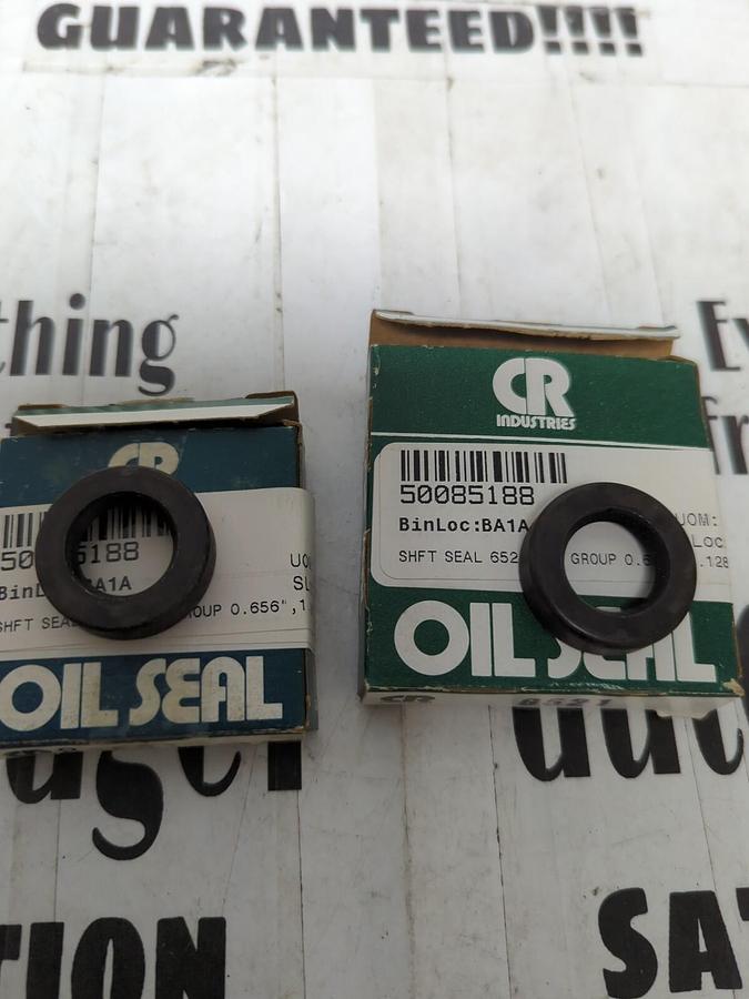 CHICAGO RAWHIDE,6521,OIL SEALS 0.656 IN X 1.128 IN LOT OF 2 NOS